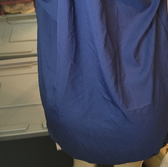 Vague Fashion Blue Long top with Pink Trim & Bow on Back - Picture 8 of 12